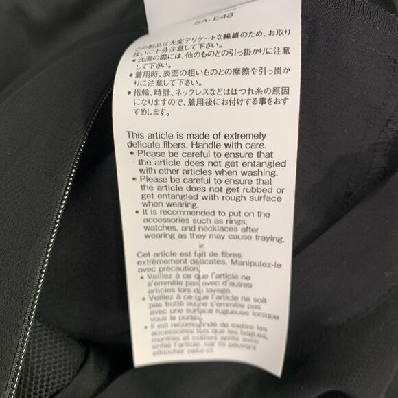 SACAI Size S Black Polyester Blend Long Sleeve Layered Dress - Picture 9 of 9